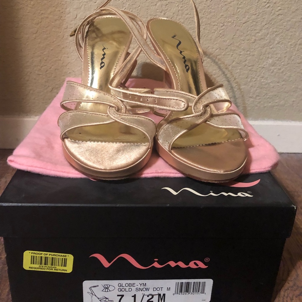 Nina Ankle Strap Heels - Picture 2 of 4